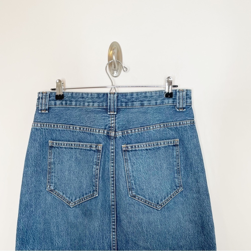Khaite Neer Jean Denim Midi Skirt Size 29 - Picture 4 of 10